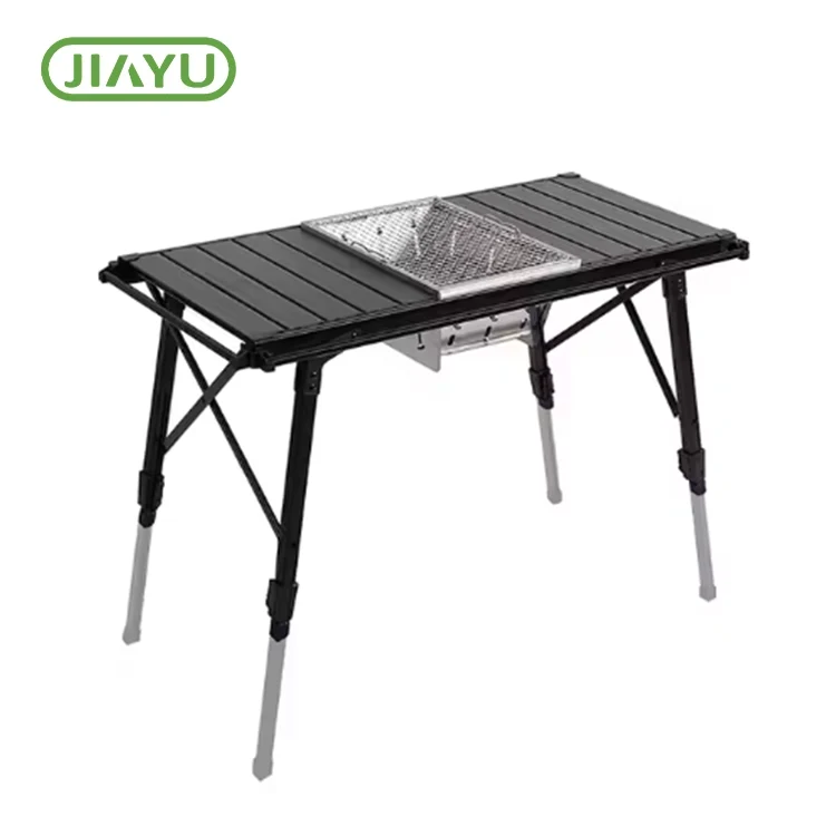 Tənzimlənən qatlama düşərgəsi BBQ cədvəli